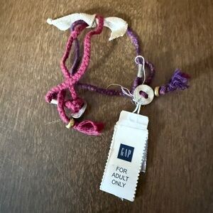 Gap Purple Ombre Braided Friendship Bracelet Pair For Adults Only New With Tag